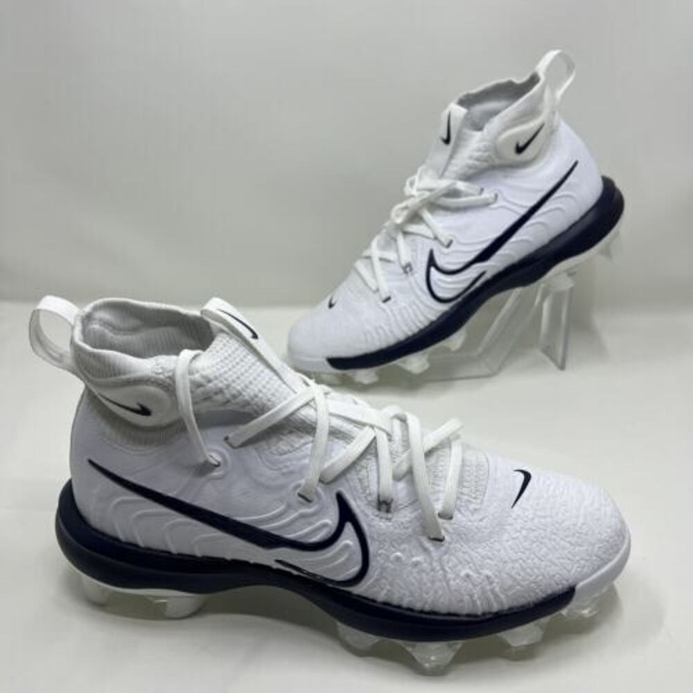 Nike Alpha Huarache ZAPATOS Baseball Cleats White Navy DJ6519-102 Men’s Size 9